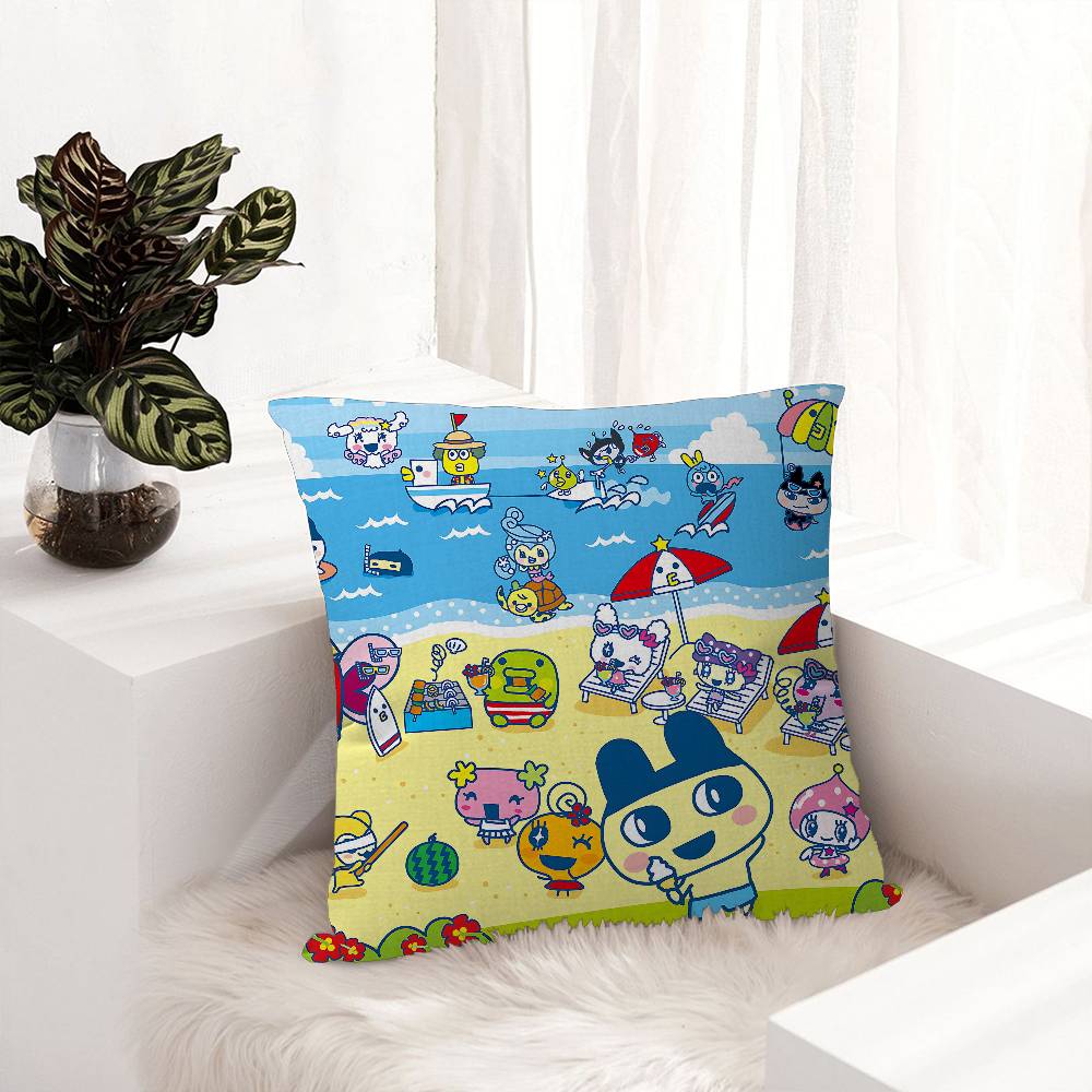 Classic T-Tamagotchi Cut Friend Game 45*45Cm Cushion Cover Pillow Cover Decor Pillowcase Home Pillowcase For Couch Pillow