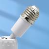Compact Screw In Ceiling Fan E27 Mount with Adjustable Angle Quiet Operation for Bedroom Kitchen Office Daily