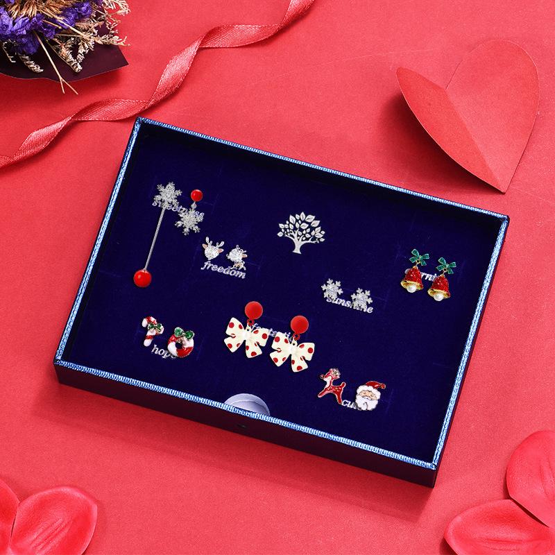 S925 Silver Bowknot Stud Earrings Gift Box - Luxury Earrings for Christmas or Birthday Gifts for Girls 925 Silver