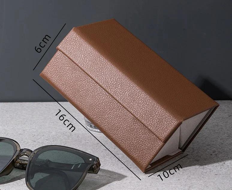 2/3/4/5/6 Grids Sunglasses Organizer Travel Storage Box for Glasses Portable Foldable Wall Hanging Display Case Eyewear Holder