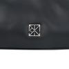 Calvin Klein Metallic Monogram Leather Shoulder Bag Medium Women bags Space-Black 4F3263G-UB1