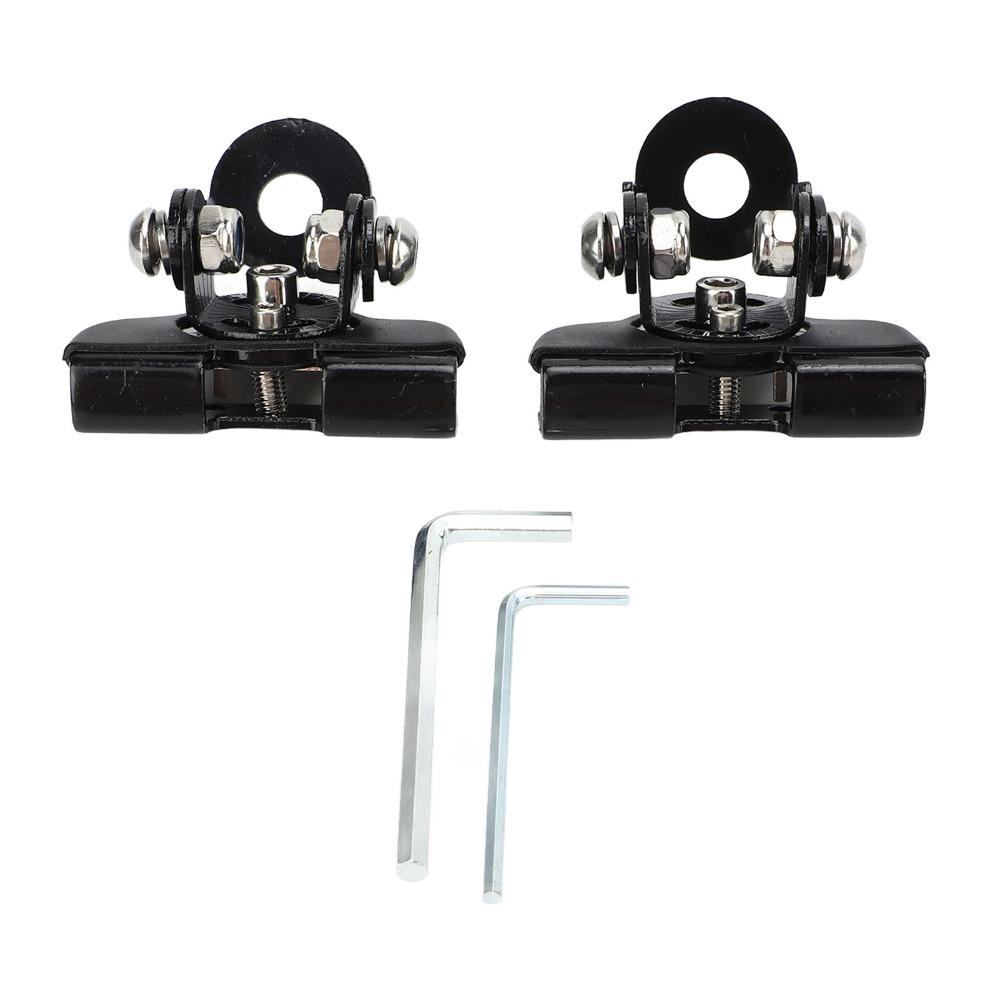 2PCS Universal Hood Mount Bracket Engine Clamp Bracket for Cars / Trucks / SUVs /UTVs Hood Refit