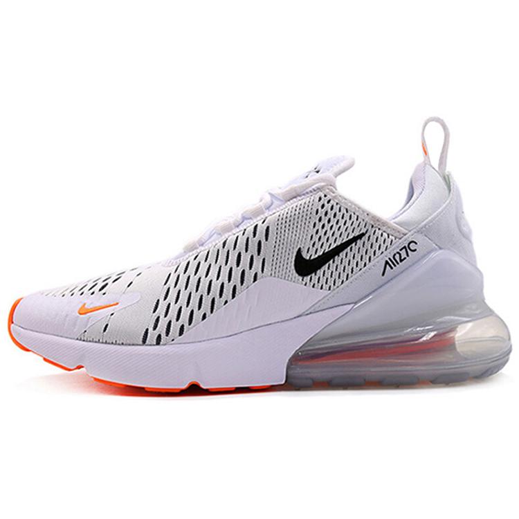 

новые Nike Air Max 270 Белый Черный Насыщенный оранжевый 42.5