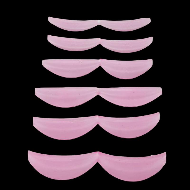 Vegan Odor-Free Silicone Glueless Eyelash Lift Pads with C/D/DD/L Curl Forms Temporary Use-JH Brand