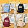 Nylon Large Capacity Unisex School Backpack With Cushion Straps For Daily Use