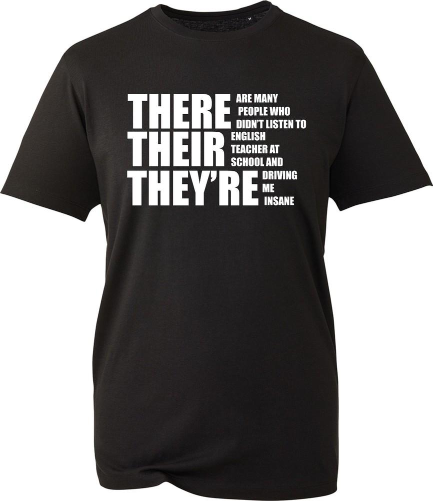 Grammar Police T Shirt Funny English Teacher Gift Unisexs Slogan Tee Top Class 2026