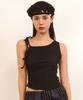 NAKED SURF CLUB Ribbon One-Shoulder Sleeveless (Black)