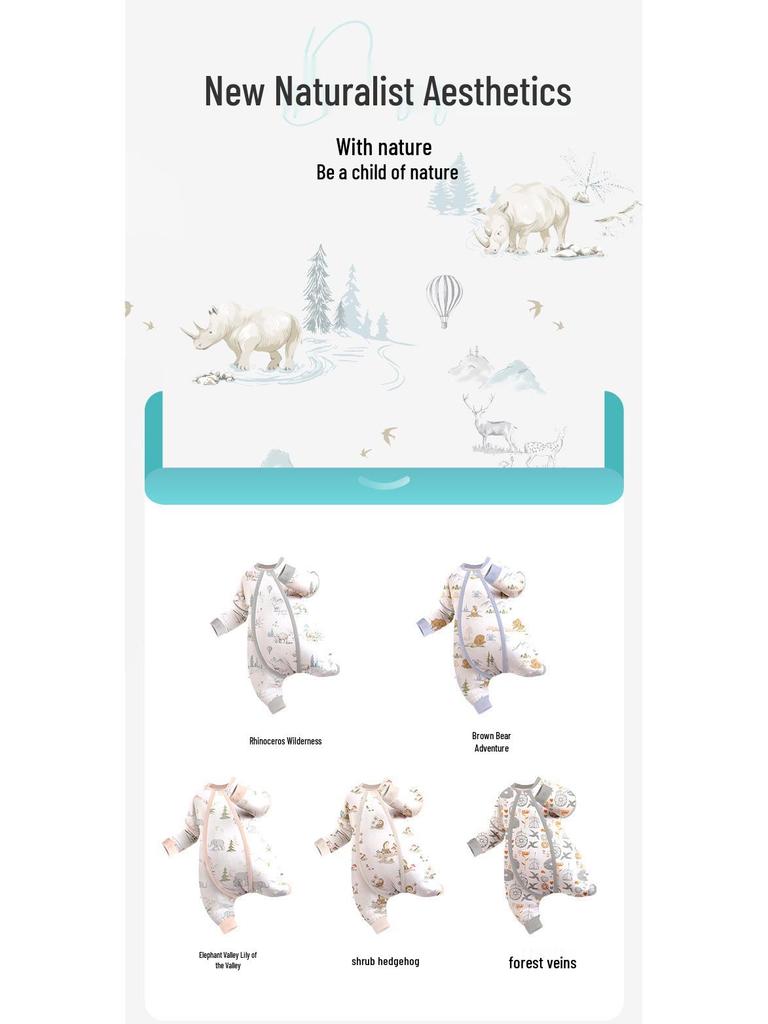 iBaby Children's Autumn/Winter Knit Non-Cotton Split-Leg Sleeping Bag with Anti-Kick Feature for Boys and Girls