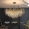 Elegant French Crystal Chandelier: K9 Aluminum Art Lamp for Living, Dining, and Bedroom