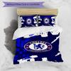 3pcs Chelsea FC Logo Pattern Bedding Set Duvet Cover Set Includes Duvet Cover &pillowcases,perfect All Season Bedroom Decoration&gift