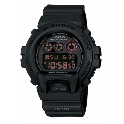 

Casio G-Shock Watch Matte Black with Red Eye DW6900MS-1