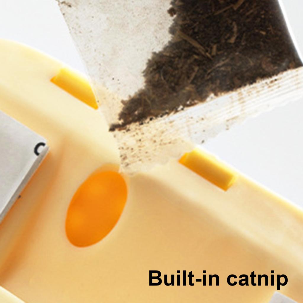 Yousheng Cat Self Groomer Pineapple Shape Cat Wall Corner Massage Comb with Catnip Cat Face Scratcher Grooming Brush for Long Short Fur Cats Dogs