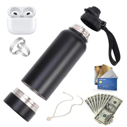 Stash Water Bottle - Repurposed Water Bottle, Portable Stash Bottle | Stash Water Bottle, Leak-Proof Secret Water Bottle with Lid, 730ml Drinking Tumb