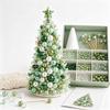 Kit Creativo Albero di Natale Colorato Set di Tessitura con Mini Perline Scintillanti Decorazione da Tavolo