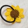Sunflower Hair Rope, Ladies' Mori Style Sweet Hair Tie, Sunflower Creative Crochet Hair Additions, Rubber Band, Bridesmaid Bracelet, Gift