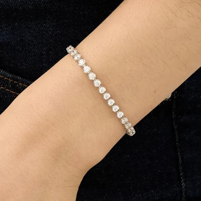 Essence Silver (W) Crown Tennis Bracelet 3mm HL4B5B401W9