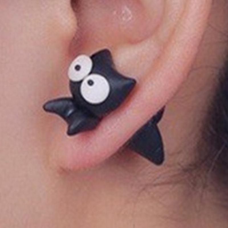 Cute Animal Female for Creative Handmade Earrings Clay Dinosaur Rabbit for Cat Earrings Party Jewelry for Women