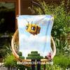 1pc Bee World Theme Design Flannel Blanket - 3D Printed Soft Warm, All-Season Lightweight Throw for Camping Travel Bed-080706