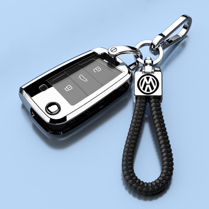 Luxury Key Case for 15-21 Volkswagen Lamando - Foldable Design for Men and Women