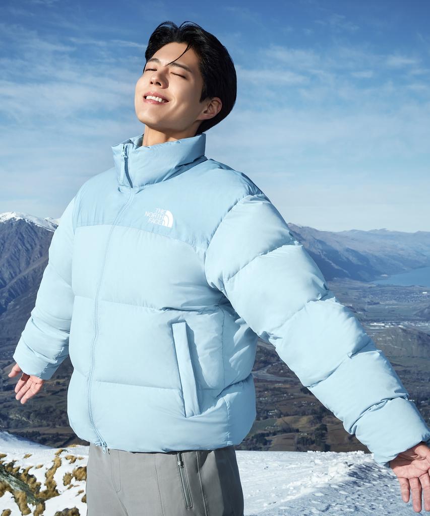 The North Face Nj1Dr62D Men'S Cloud Nuptse Down Jacket (Rds) Light Blue