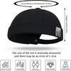 Unisex Cotton Hat Adjustable Brimless Docker Cap Rolled Cuff Sailor Hat Skullcap