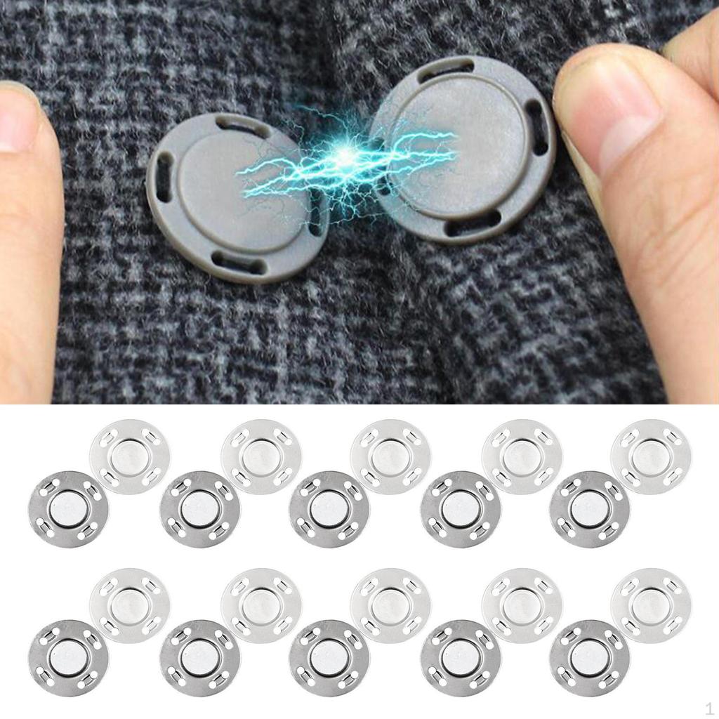10Pairs 0.79inch Button Clasps Snaps Knitting Sewing Jacket Closure