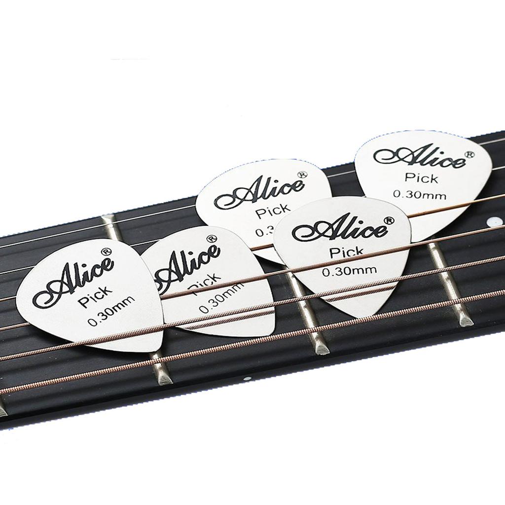 Metal Guitar Picks 5Pcs/10Pcs Durable Professional Bass Ukelele Guitar Picks Electric Guitarra Accesorios