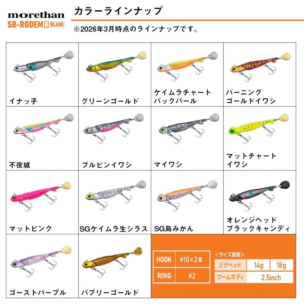 Daiwa Lure SB Rodem R Blade 18g Matte Chart Sardine (DAIWA) -