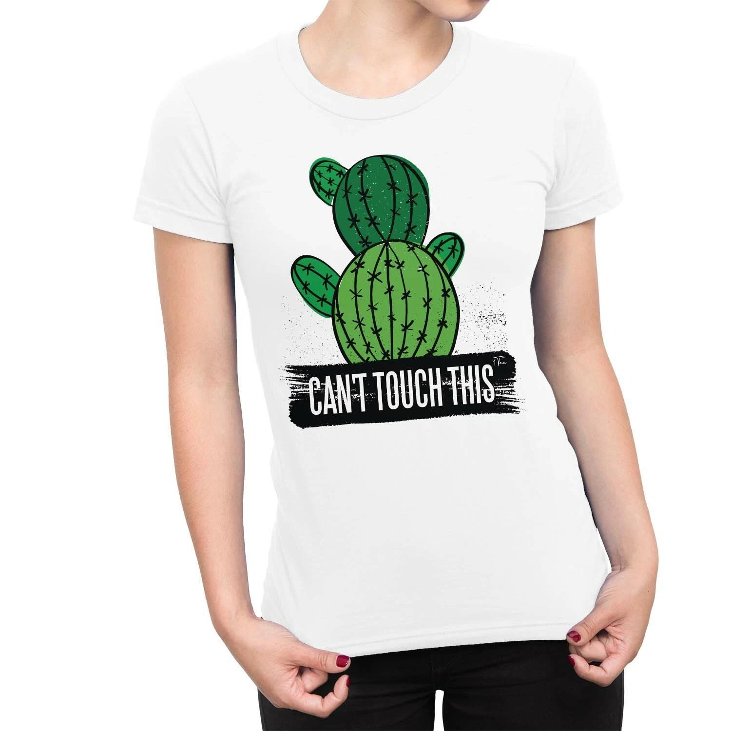 1Tee Womens Can t Touch This Cactus T-Shirt S