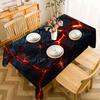 One modern decorative tablecloth with lava crack pattern, made of polyester material.