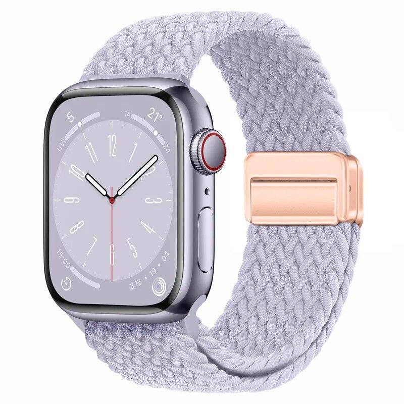Nylon Strap For Apple Watch 44mm 45mm 49mm 42mm 38mm 40mm 41mm Watchband Bracelet for iWatch Series Ultra 9 8 7 6 5 4 SE 3 Band