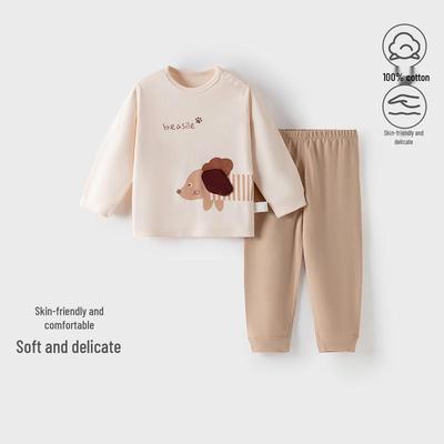 Baby Pure Cotton Two-Piece Underwear Set for Spring and Autumn