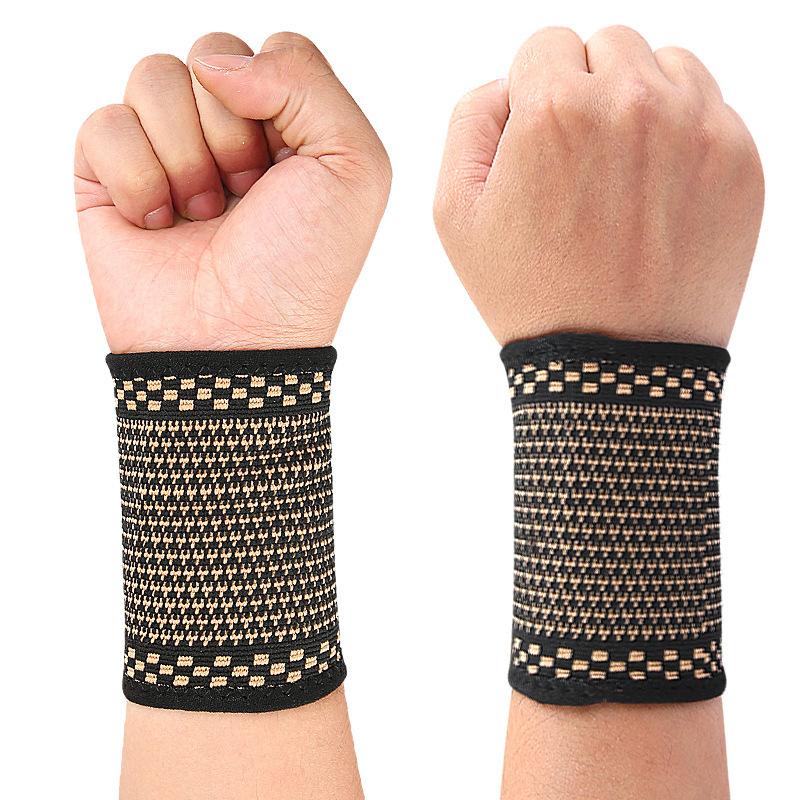 Kupferfaser Sport Handgelenkschutz Gewichtheben Laufen Reiten Handgelenk Passform Fixiert Druckelastische Stütze Bandage