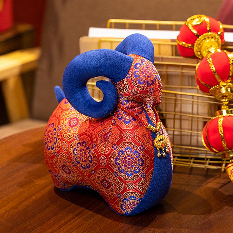 Ethnic Style Floral Zodiac Horse Plush Toy Gift