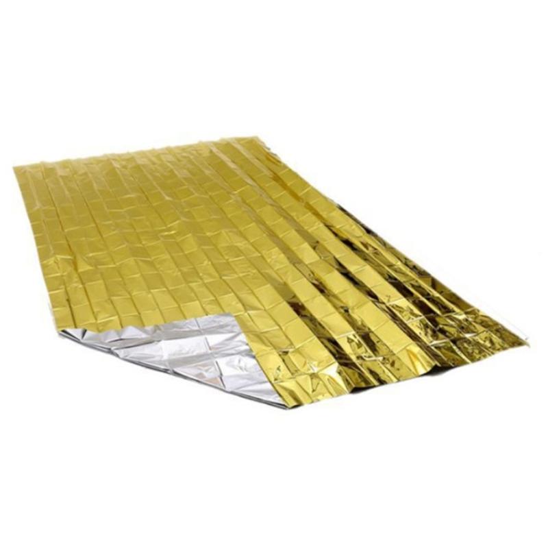 Outdoor Survival Blankets Emergency Thermal Blanket Windproof Insulation Aluminum Film Thermal Blanket for Camping