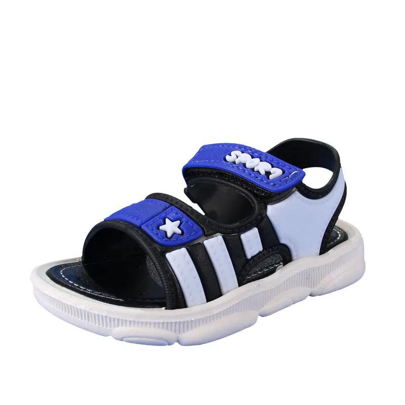 Boys Large Size Non Slip Casual Lightweight Sandals Children's Summer Sandals Kid's Soft Sole Flat Outdoor Sandals