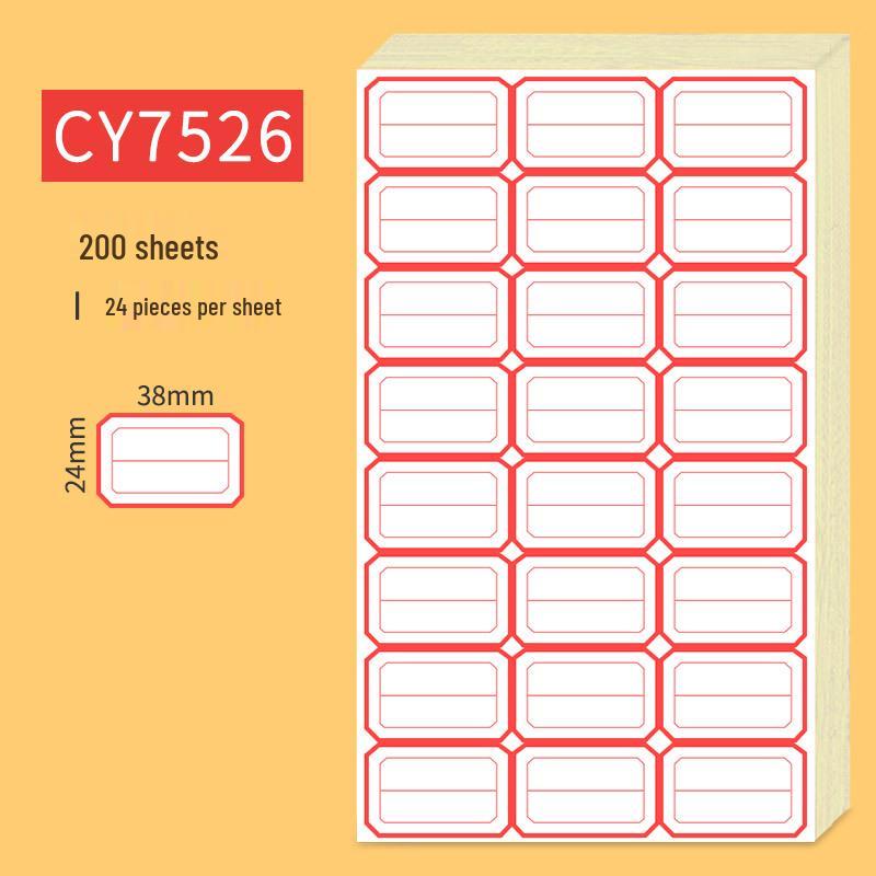 Handwritten Self-Adhesive Label Stickers for Office and Memo Marking