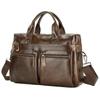 2026 Men Top Grain Leather Handbag, Business Laptop Briefcase, Genuine Leather Men Business Hand Carry Bag