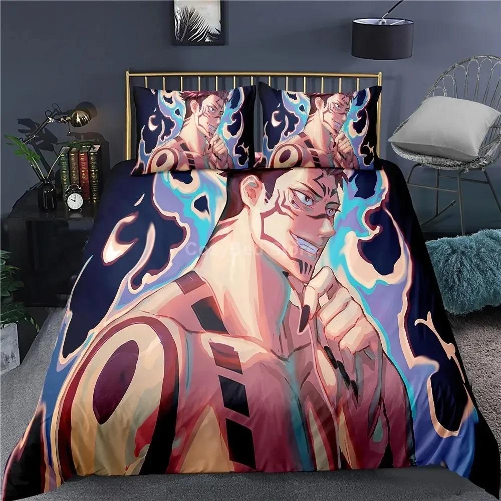 Jujutsu Kaisen Bedding Set Japan Famous Anime Duvet Cover Sets Comforter Bed Linen Twin Queen King Single Size Dropshipping Gift
