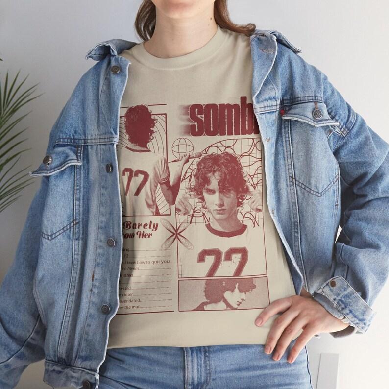 2026 Letní Móda Trendy Tričko Muži Ženy Vintage Top Sombr Tour Hudba Vintage Košile, Dárek pro Ženy a Muže Hip Hop Streetwear Oversized Tričko