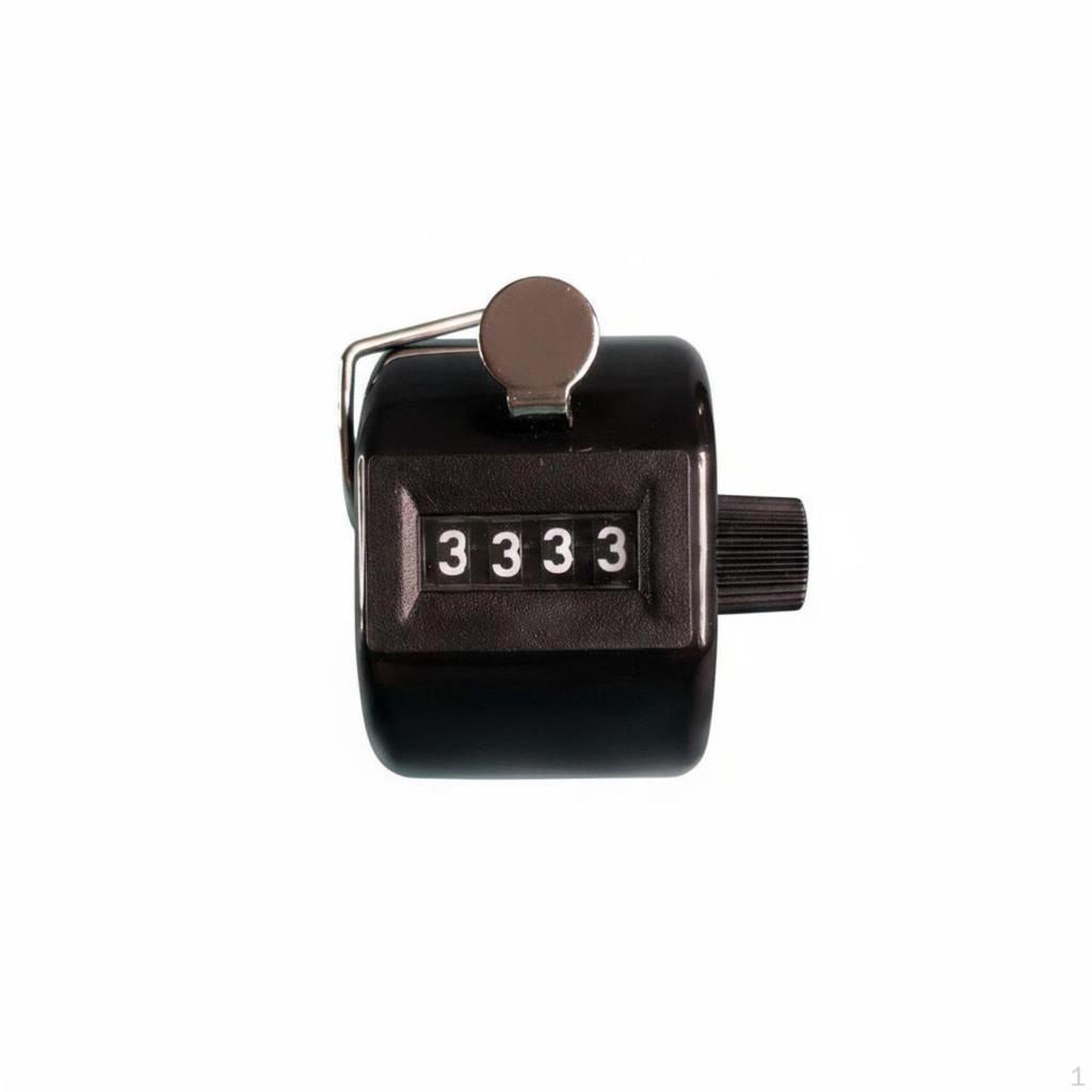 Mechanical Hand Tally Counter No Required 4Digit Easy OneHanded Use Number