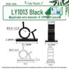 Adjustable Cable Fixing Base - High-Adhesive Wire Tie Base, Black/White, Loose or Packaged, LY0810/1013.