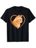 2026 Funny Letter Bread Cat Graphic Tshirt Unisex Wounisex Casual Crew Neck Short Sleeve Top Cute Orange Cat H