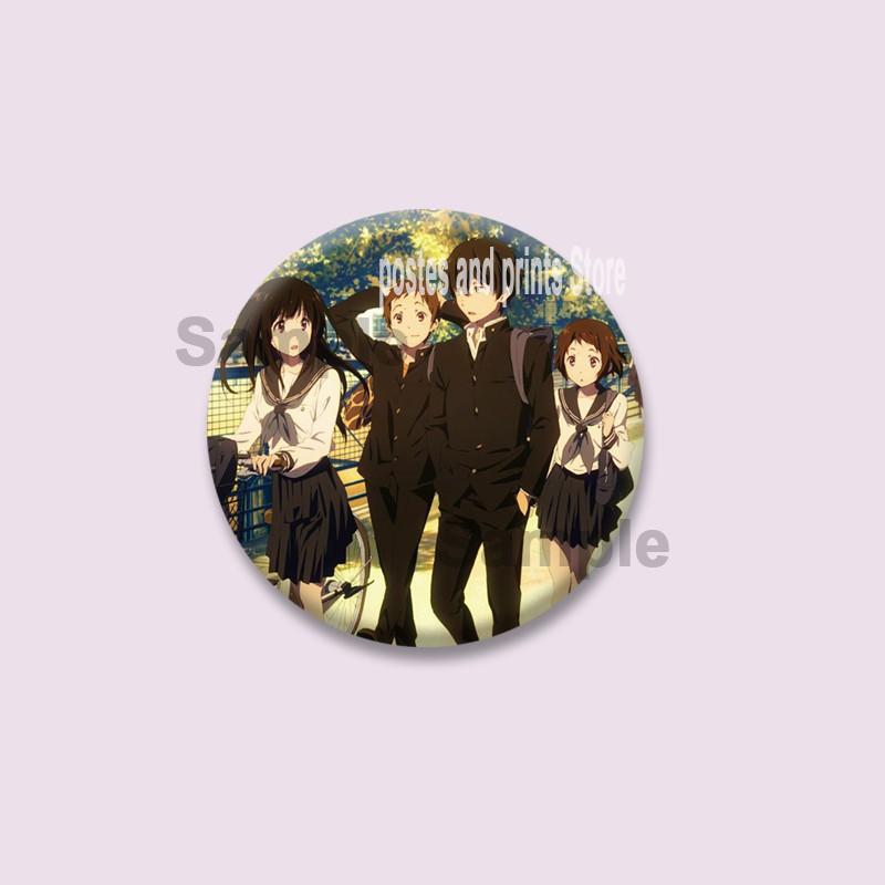 Cute Anime Hyouka Enamel Pins Clothing Bag Hat Jewelry Accessories Cartoon Round Brooch Eru Chitanda Animation Badge Toys Gifts