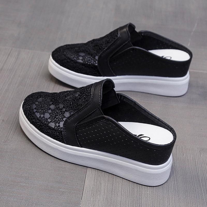 Summer New Style with Increased Height Inside Hollowed Out and Breathable Women's High-heeled Sandals Thick Soled and Worn Externally