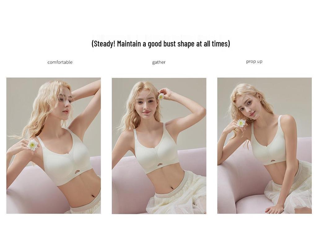 Seamless Thread Lift Jelly Bra: Anti-Sagging, Wire-Free, Comfortable with Side Support for Small Chest