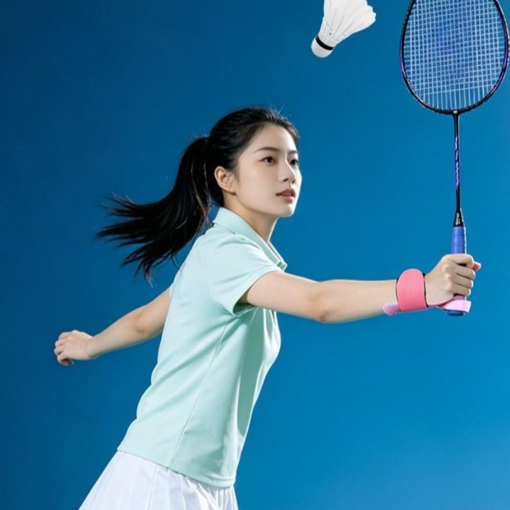 Einfach zu installierende Badminton-Trainingshilfe Leichter Schlägergriff-Helfer Schlägersport-Übung