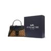 Coach Pepper 22 Classic Monogram Flap Coated Canvas And Leather Handbag Women handbag Brown Black Snake-Skin C1325-IMLOV