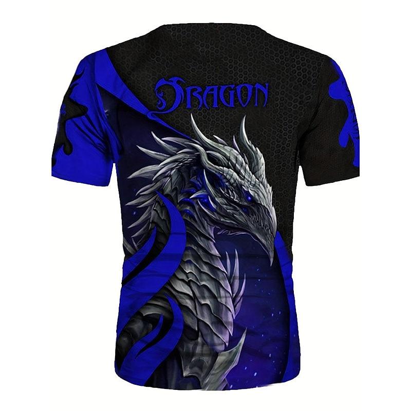 Men's T-Shirts Retro Animal Street 3d Print Short Sleeves Vintage Top T Shirt For Men Clothing Oversized Shirt Tee Summer T-Shirts Men’s