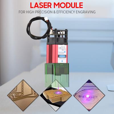 450nm 40W laserový modul s ochranným krytem Laserová gravírovací hlava s pevnou ohniskovou vzdáleností Vysoká rychlost